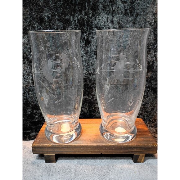 Princess House Other - Princess House Heritage Crystal Cooler Glasses Set 2 20oz 7¼" Original Labels